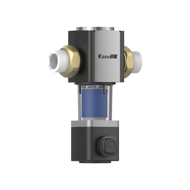 What causes the water flow to decrease during the use of the pre-filter household manual backwash?