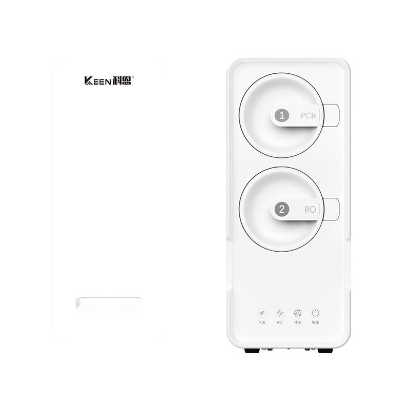 How do large-capacity purifiers installed under the kitchen cabinets protect the health of the whole family's drinking water?